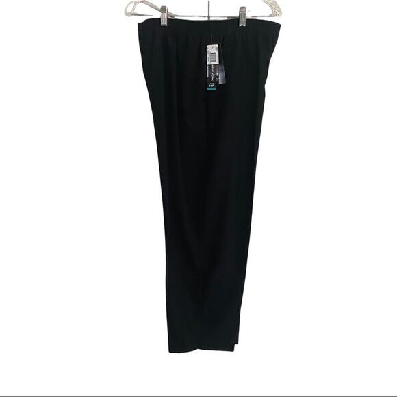 NWT Briggs of NY Career Dress Black Pants with Elastic Waistband Size 16P short - Picture 1 of 8